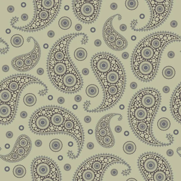 Vector fleur paisley élément de motif sans couture. — Image vectorielle