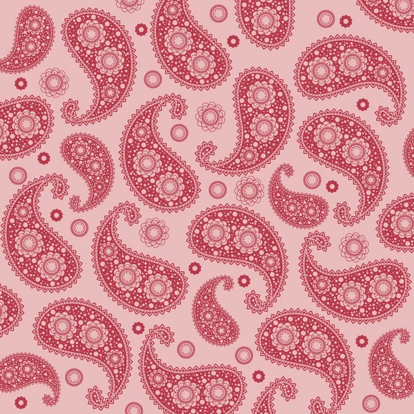 Vector fleur paisley élément de motif sans couture. — Image vectorielle