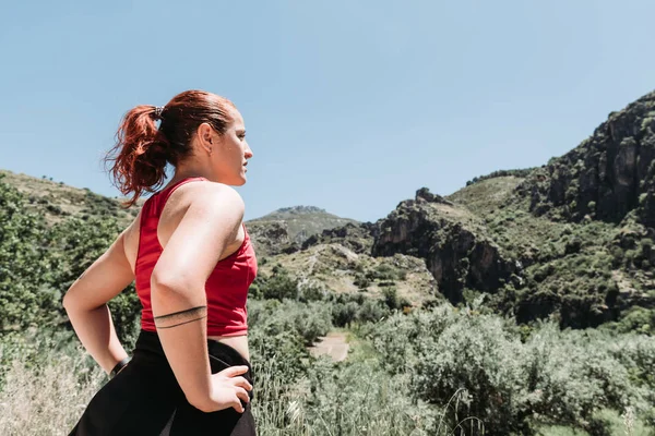 girl explore sierra nevada at summer