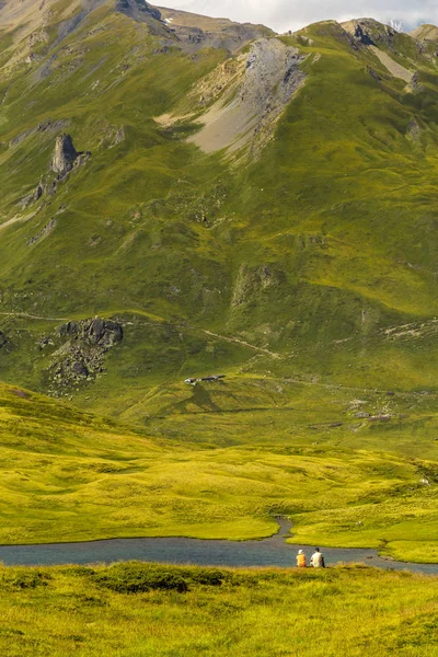 Amazing Landscape Picturesque Lake Mountain Valley — Stock Photo, Image