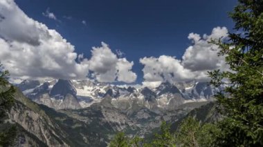 Colle san Carlo, Fransa'dan Mont Blanc inanılmaz manzara