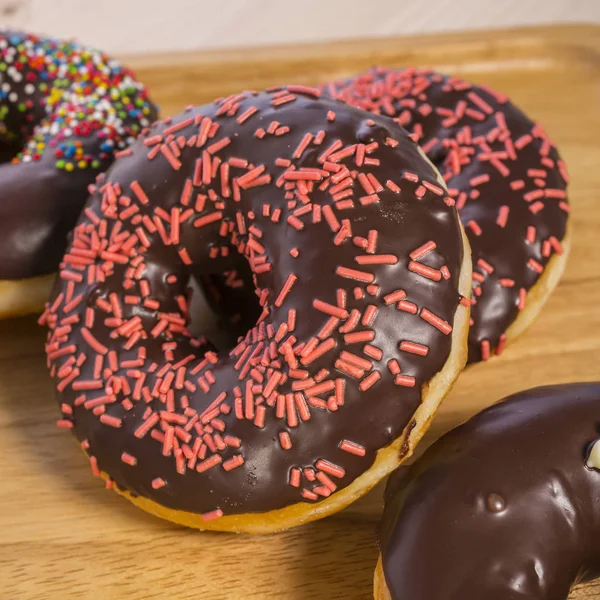 Appetizing Donuts Different Colorful Topping — Stock Photo, Image