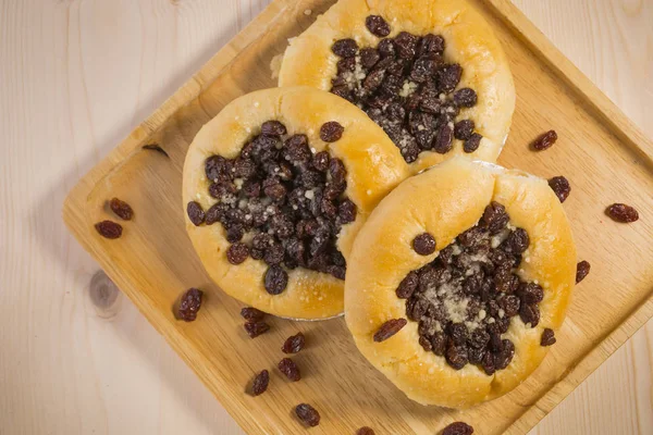 Deliciosos Produtos Padaria Com Enchimento Placa — Fotografia de Stock