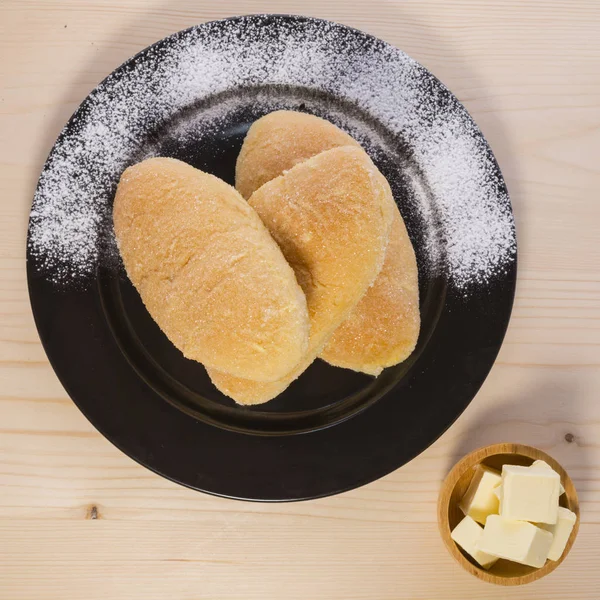 美味的烤面包盘 — 图库照片