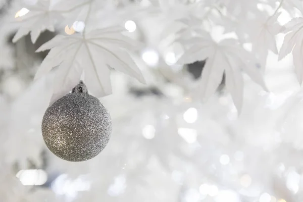 Decorative Festive Christmas Bauble Blurred Sparkling Holiday Background — Stock Photo, Image