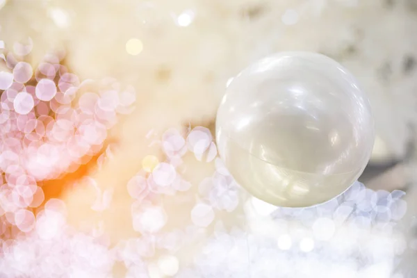 Decorative Festive Christmas Bauble Blurred Sparkling Holiday Background — Stock Photo, Image