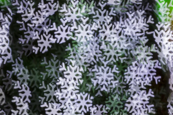 Colorful Oriental Snowflakes Blurred Background — Stock Photo, Image