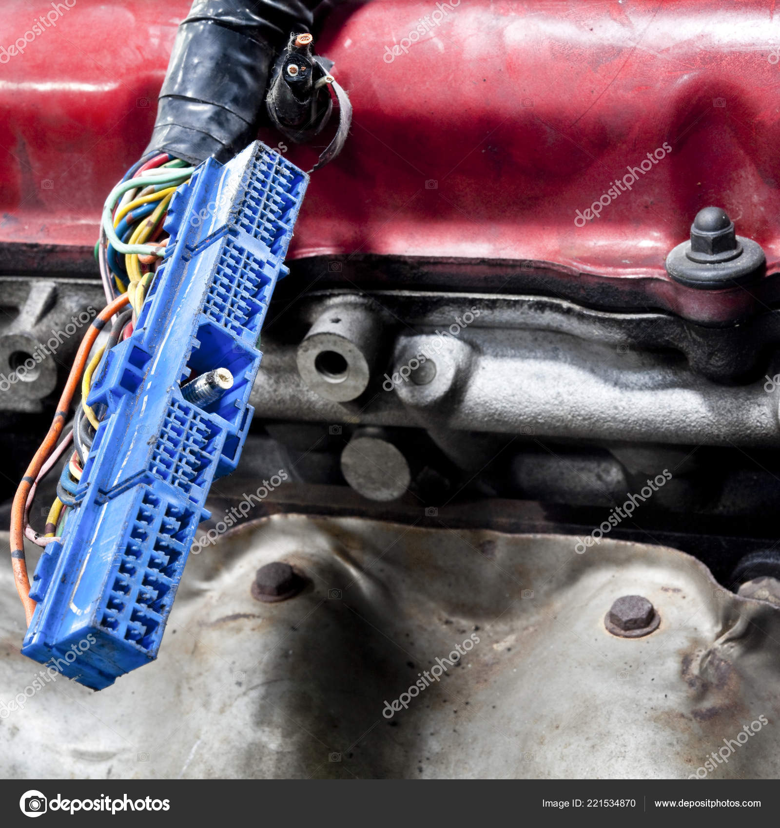 Close Different Types Machine Parts Stock Photo by ©AppleEyesStudio