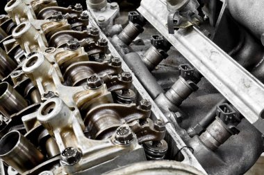 Makine parçaları farklı tür yakın çekim