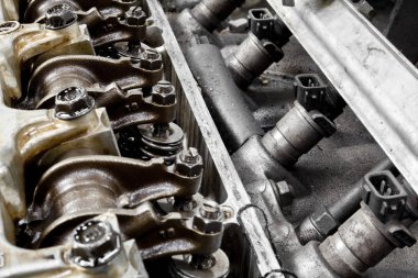 Makine parçaları farklı tür yakın çekim