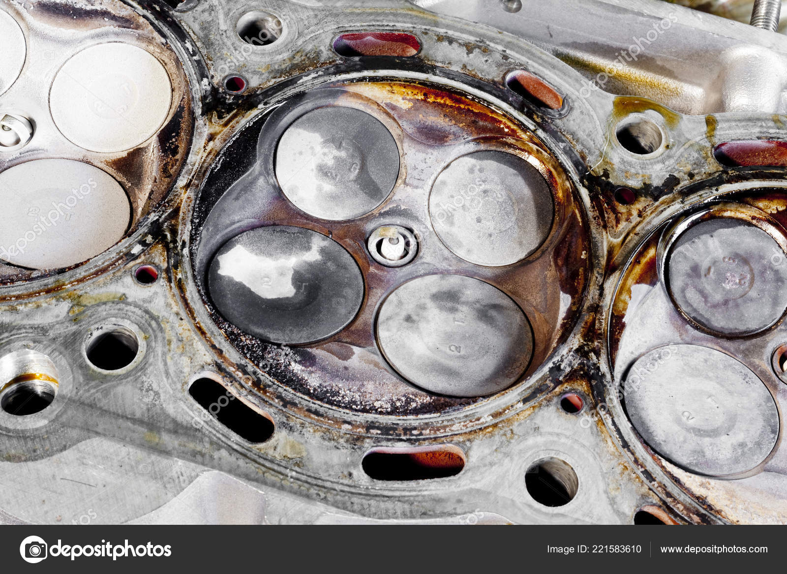 Close Different Types Machine Parts Stock Photo by ©AppleEyesStudio