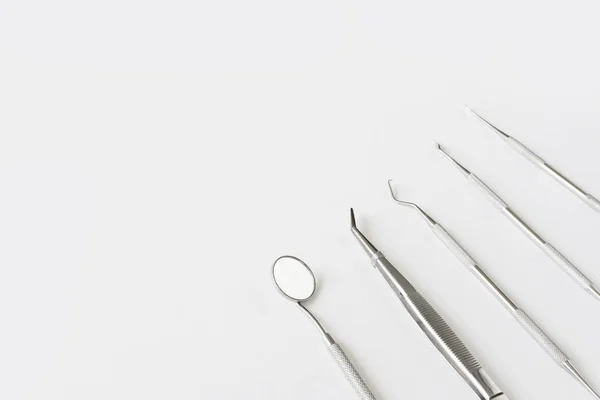 Ortodonti Dentala Instrument Vit Bakgrund — Stockfoto