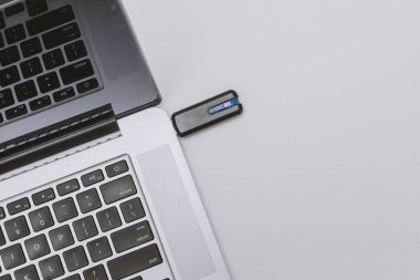 Usb Stick Laptop Port içine takılı