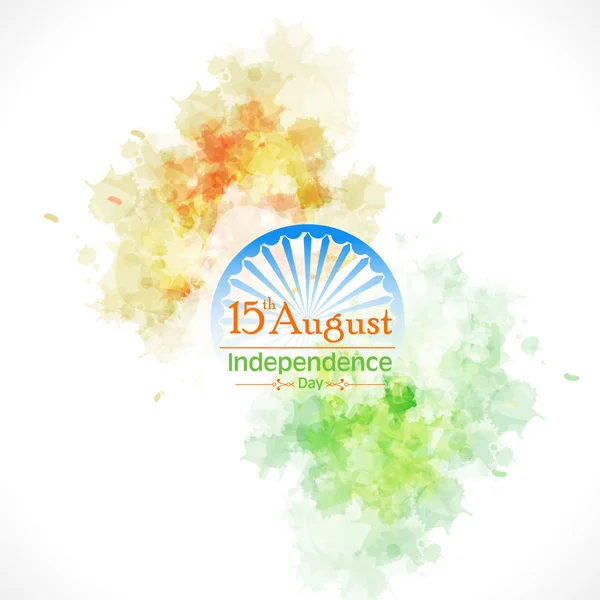 Poster Met Het Vieren Van Dag Van Onafhankelijkheid Van Indiase — Stockvector