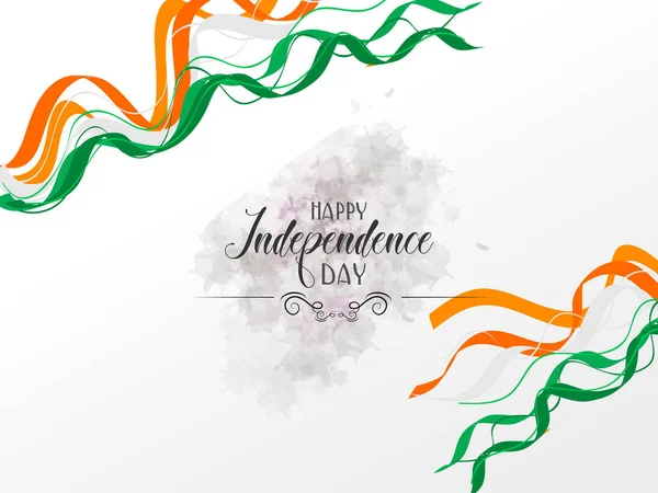 Cartaz Com Comemoração Dia Independência Índia — Vetor de Stock