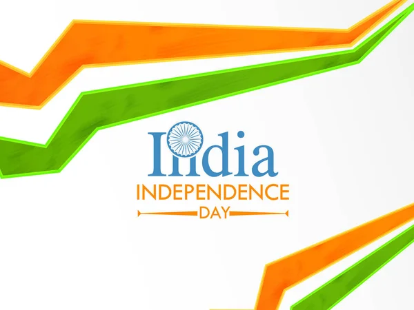 Cartaz Com Comemoração Dia Independência Índia — Vetor de Stock