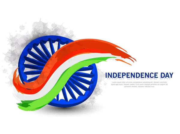 Póster Con Celebración Del Día Independencia India — Vector de stock