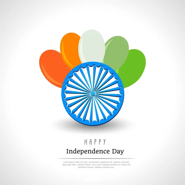 Plakat Okazji Indyjskie Święto Niepodległości — Wektor stockowy