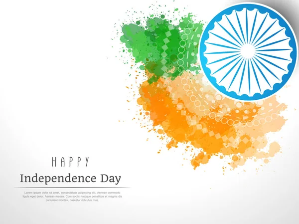 Póster Con Celebración Del Día Independencia India — Archivo Imágenes Vectoriales