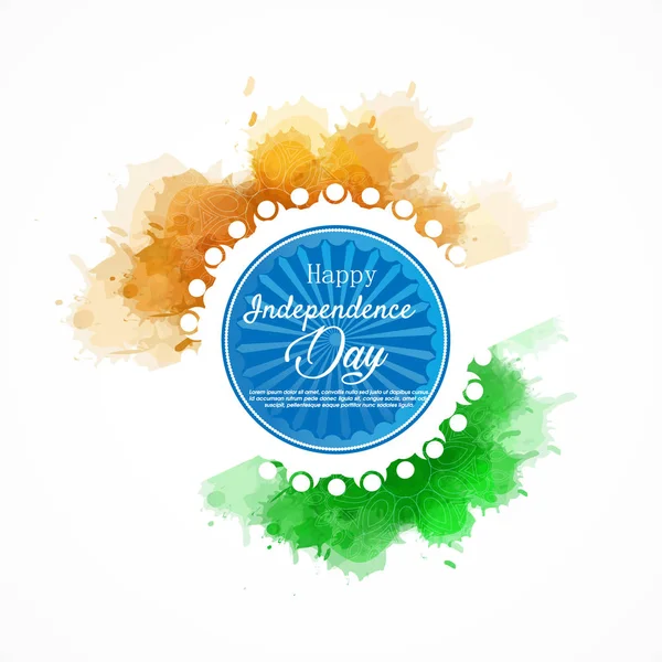 Αφίσα Γιορτάζει Την Ημέρα Της Ινδικής Ανεξαρτησίας — Διανυσματικό Αρχείο