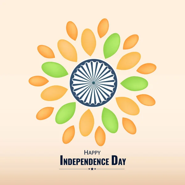 Póster Con Celebración Del Día Independencia India — Vector de stock