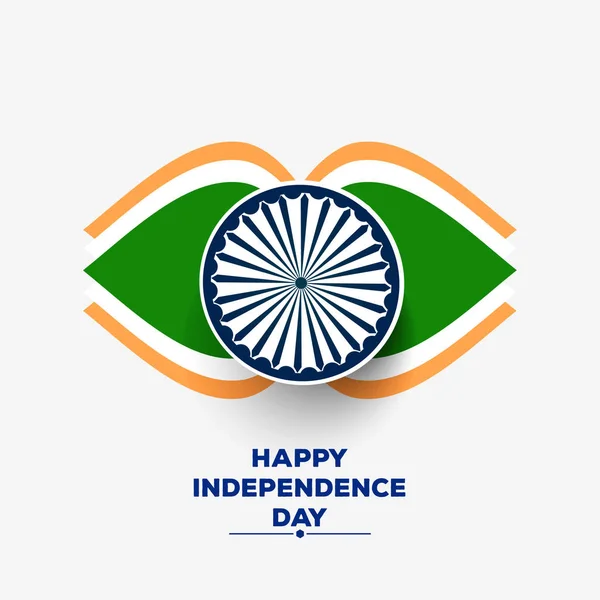 Póster Con Celebración Del Día Independencia India — Archivo Imágenes Vectoriales