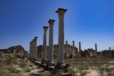 salamis antik kenti kuzey kıbrıs sütunları