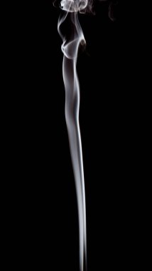 dumanı siyah arkaplanda.