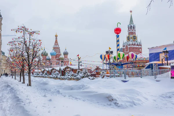 Москва Россия Февраля 2018 Года Московский Кремль Зимой После Снегопада — стоковое фото