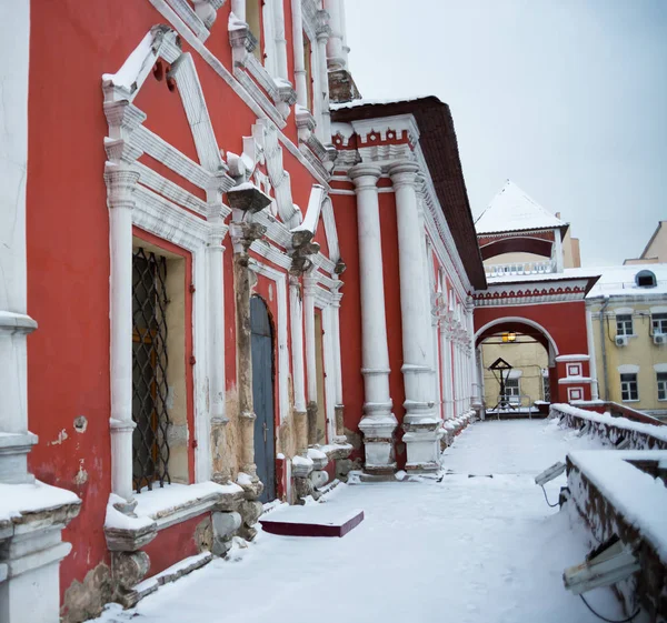 Kışın Vysoko Petrovsky Manastırı Rusya Moskova — Stok fotoğraf