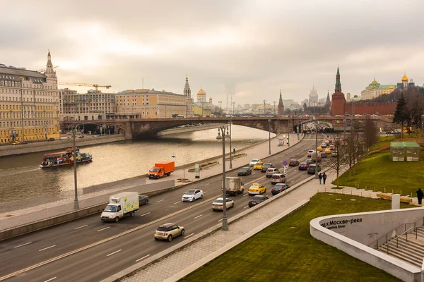 Moscow Rússia Novembro 2017 Parque Zaryadye Centro Moscou — Fotografia de Stock