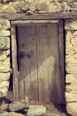 Girit Yunanistan eski vintage kapı.