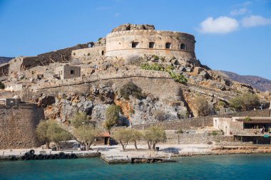 Greece. Crete. The Island Of Spinalonga. clipart