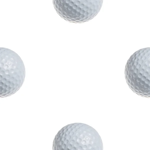 Golf Ball Isolated White Background Seamless — Stock Photo, Image