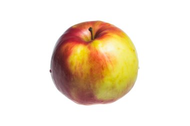 elma beyaz arkaplanda izole edildi