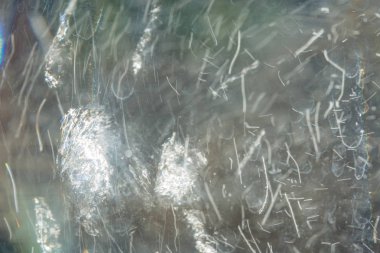 Hava kabarcıkları su ve yansımaları ile arka plan