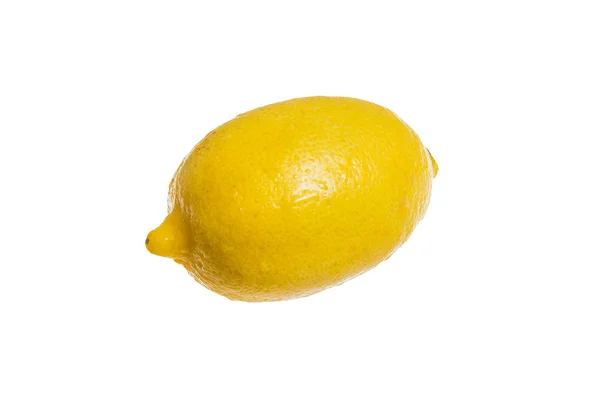 Citron Jaune Isolé Sur Fond Blanc — Photo