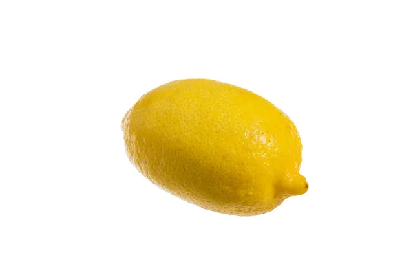 Citron Jaune Isolé Sur Fond Blanc — Photo