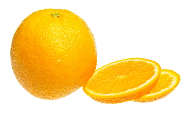 Narancs Elszigetelt Fehér Alapon — Stock Fotó