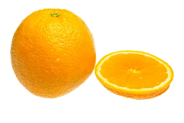 Narancs Elszigetelt Fehér Alapon — Stock Fotó