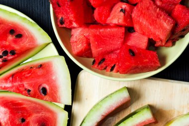 taze lezzetli karpuz arka plan görünümünü kapat