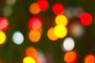 seçici odak bulanık chrismas ışıklar arka plan