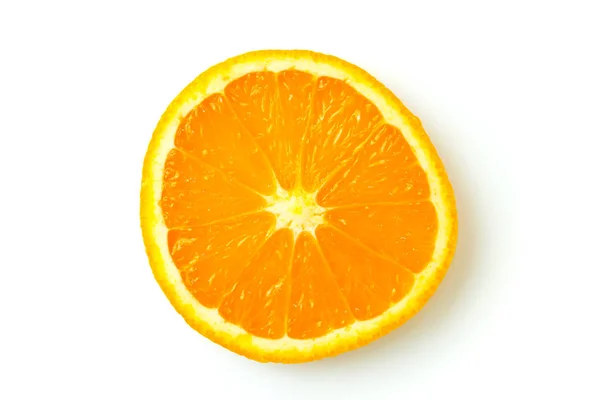 Laranja Isolado Sobre Fundo Branco — Fotografia de Stock