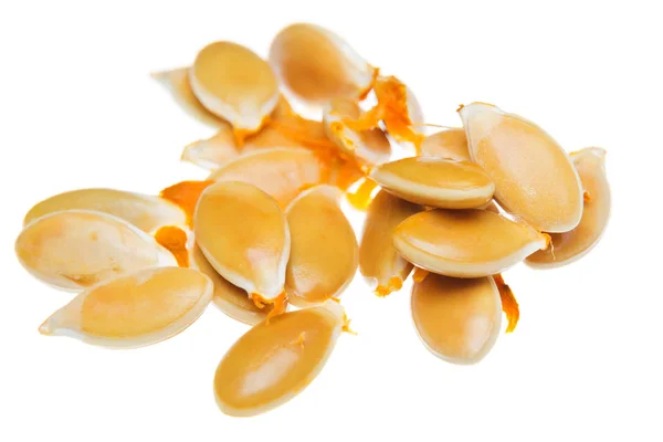 Pumpkin Seeds Isolated White Background Stock Picture