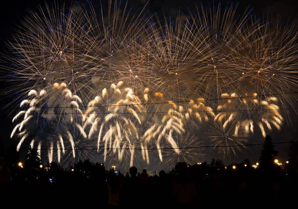 Fireworks Sparrow Hills — Stock Photo, Image