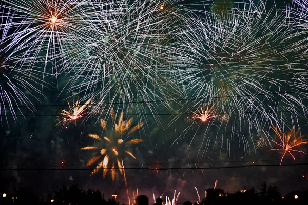 Fireworks Serçe Tepeleri — Stok fotoğraf