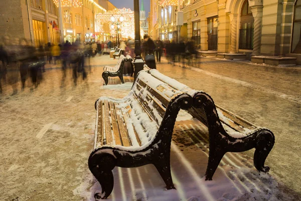 Blick Auf Weihnachten Zentrum Moskaus — Stockfoto