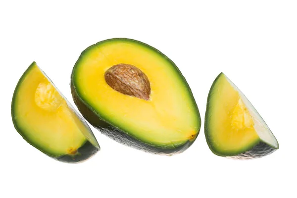 Avocado Tritato Isolato Sfondo Bianco — Foto Stock