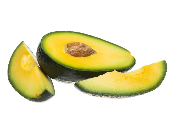 Avocado Tritato Isolato Sfondo Bianco — Foto Stock