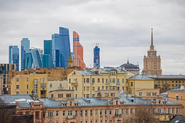 Moscow Russia April 2018 Business Center Moscow City — Stock Photo, Image